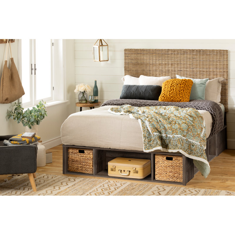 South Shore Avilla Low Profile Storage Platform Bed Reviews Wayfair